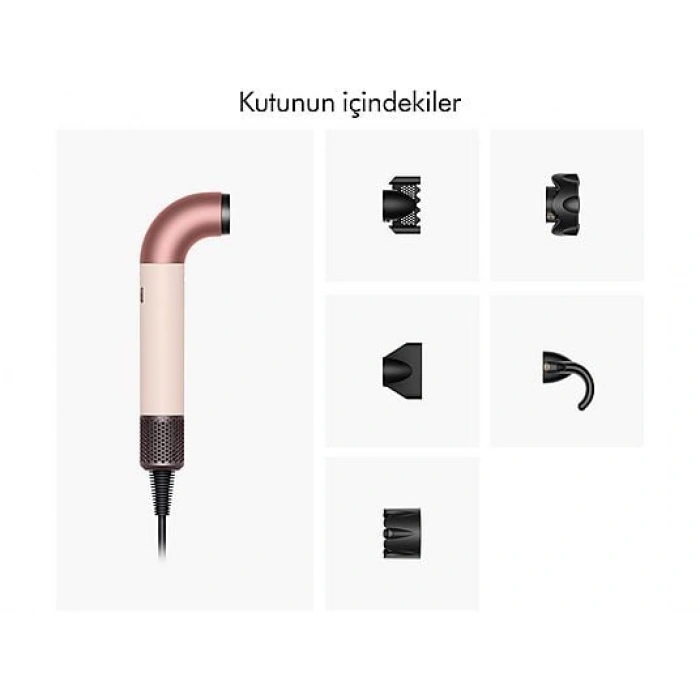 DYSON Supersonic R Saç Kurutma Makinesi Düz+Dalgalı Seramik Pembe