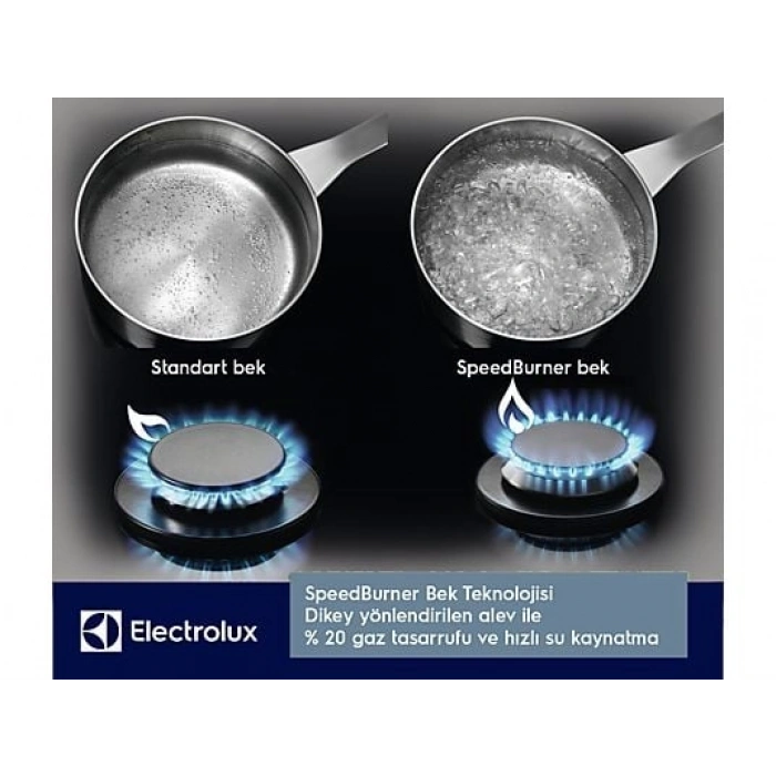 ELECTROLUX EGS6436SX Wok Gözlü Inox Ankastre Ocak
