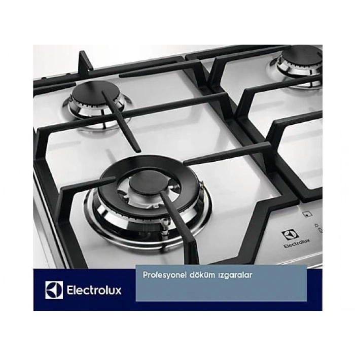 ELECTROLUX EGS6436SX Wok Gözlü Inox Ankastre Ocak