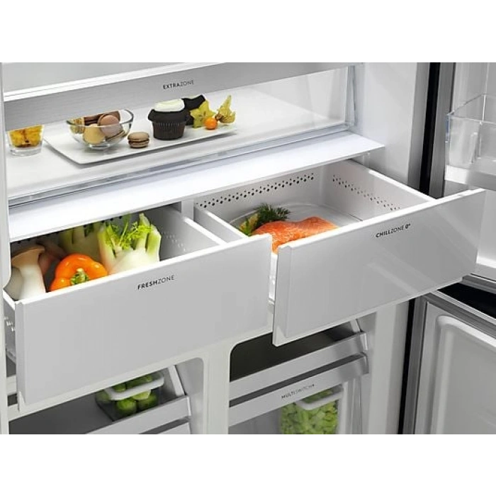 ELECTROLUX ELT9VE52M0 E Enerji Sınıfı 522L 4 Kapılı No-Frost Gardrop Tipi Buzdolabı Siyah