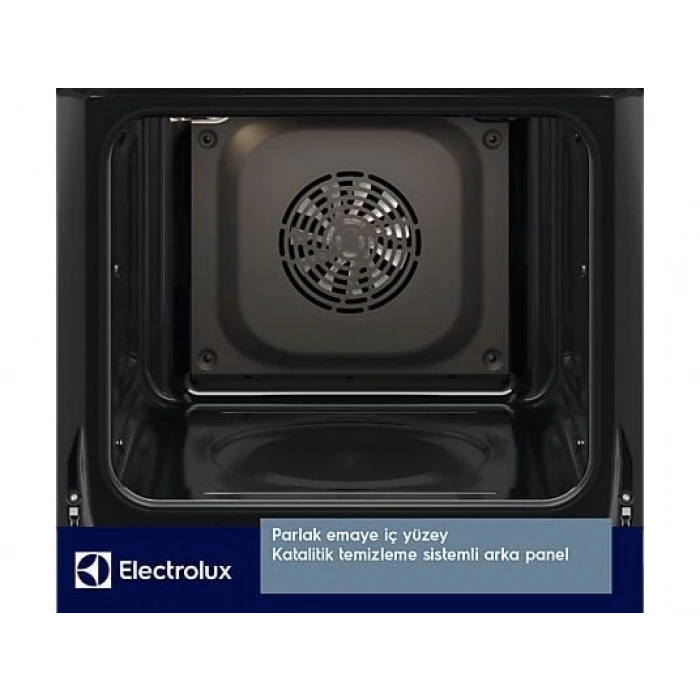 ELECTROLUX EOF5F50BX SurroundCook Katalitik Temizlemeli 65 lt Multifonksiyonel Cam Ankastre Fırın Siyah