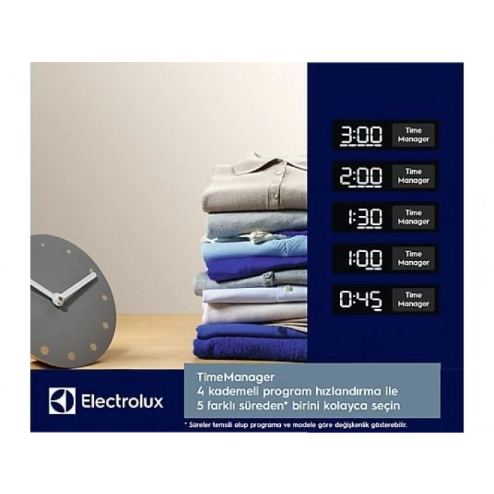 ELECTROLUX EW6F3411ACT A Enerji Sınıfı 600 Serisi SensiCare 10 kg 1400 Devir AutoDose Wi-Fi Çamaşır Makinesi Beyaz