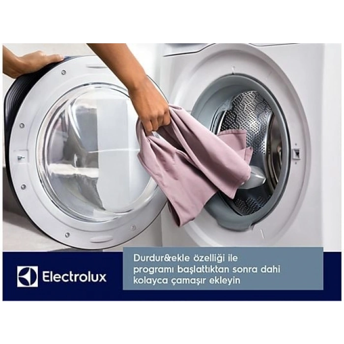 ELECTROLUX EW6F3411ACT A Enerji Sınıfı 600 Serisi SensiCare 10 kg 1400 Devir AutoDose Wi-Fi Çamaşır Makinesi Beyaz