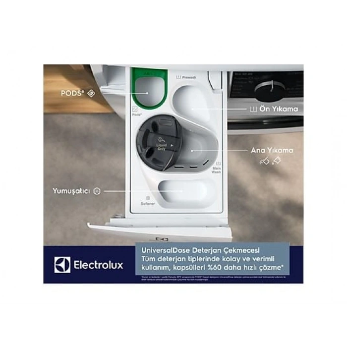ELECTROLUX EW7F4404UT 700 Serisi SteamCare A Enerji Sınıfı 11 kg 1400 Devir UniversalDose Çamaşır Makinesi