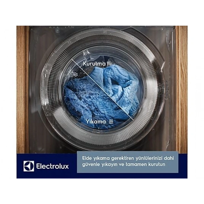 ELECTROLUX EW7W4602QT 700 Serisi 11/7kg 1600 Devir Buharlı Wi-Fi Kurutmalı Çamaşır Makinesi