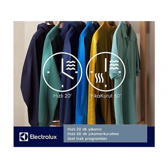 ELECTROLUX EW7W4602QT 700 Serisi 11/7kg 1600 Devir Buharlı Wi-Fi Kurutmalı Çamaşır Makinesi