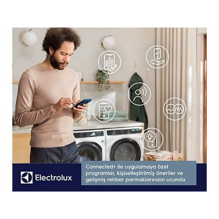 ELECTROLUX EW8F7417QT 800 Serisi UltraCare 10 kg 1400 devir A Sınıfı UniversalDose Wi-Fi Inverter Çamaşır Makinesi