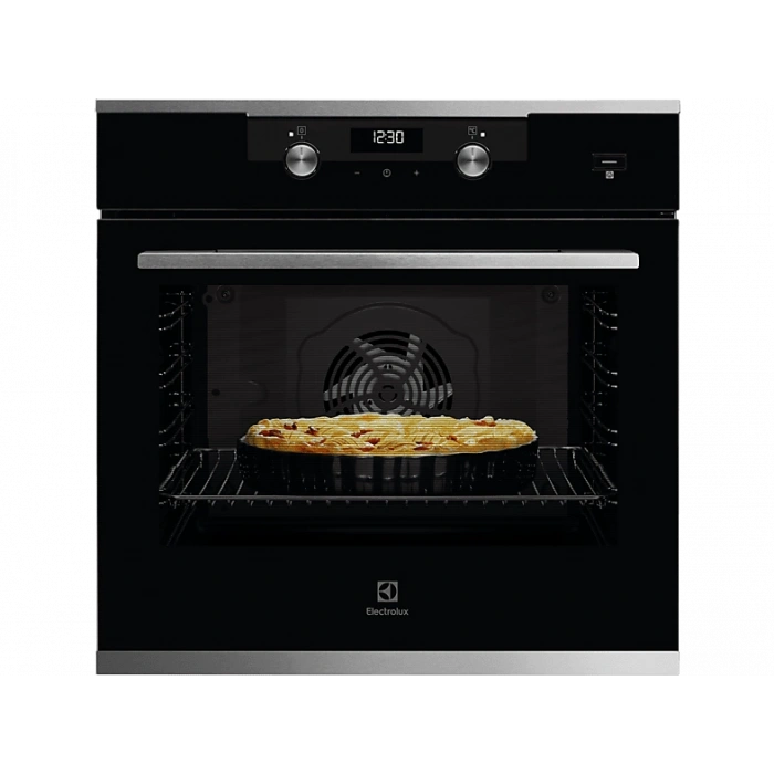 ELECTROLUX KODEF70X SteamBake Buhar İlaveli Katalitik Temizlemeli 72 L XXL Dekorlu Siyah Cam Ankastre Fırın