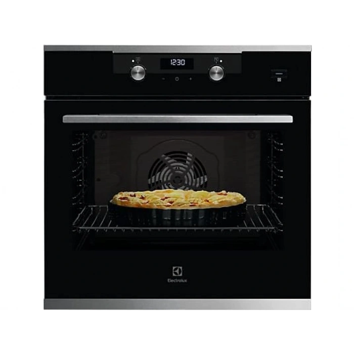 ELECTROLUX KODEF70X SteamBake Buhar İlaveli Katalitik Temizlemeli 72 L XXL Dekorlu Siyah Cam Ankastre Fırın
