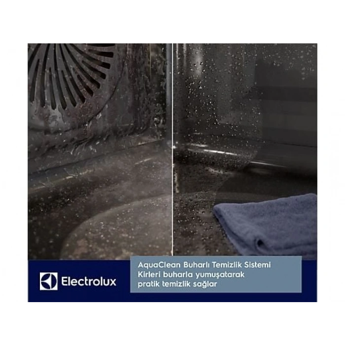 ELECTROLUX KODEH10H 500 Serisi SurroundCook SteamBake Buhar İlaveli AquaClean Temizlemeli 72 L Ankastre Fırın