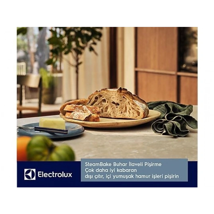 ELECTROLUX KODEH10H 500 Serisi SurroundCook SteamBake Buhar İlaveli AquaClean Temizlemeli 72 L Ankastre Fırın