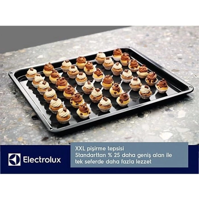 ELECTROLUX KODEH10H 500 Serisi SurroundCook SteamBake Buhar İlaveli AquaClean Temizlemeli 72 L Ankastre Fırın