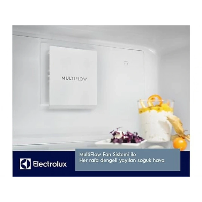 ELECTROLUX LNT7MD58W TwinTech D Enerji Sınıfı No Frost 588 LT Alttan Donduruculu Buzdolabı Beyaz