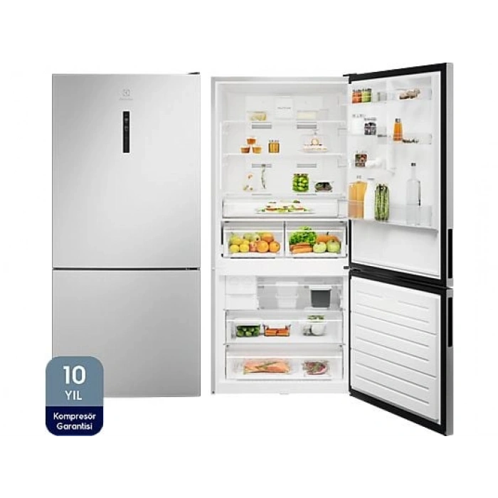 ELECTROLUX LNT7MD58X D Enerji Sınıfı 588 L TwinTech No-Frost Alttan Donduruculu Buzdolabı Inox
