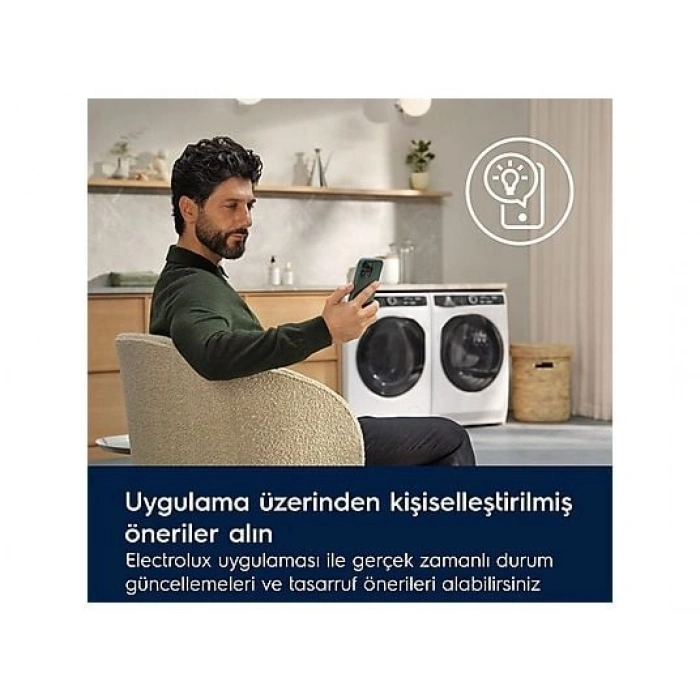 ELECTROLUX W8D595MTC 800 Serisi UltraCare SmartSelect 9 kg C Sınıfı Inverter Kurutma Makinesi