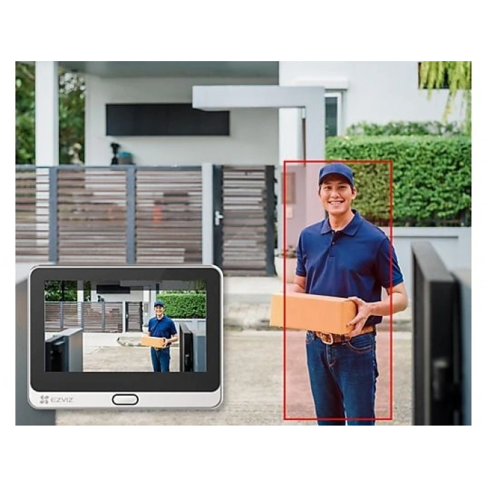EZVIZ DP2C, 1080P FHD 2MP, Görüntülü Konuşma, Kapı Zili, Pır Sensörü, 4.3 Ekranlı, Wi-Fili Kapı Görüntüleyicisi