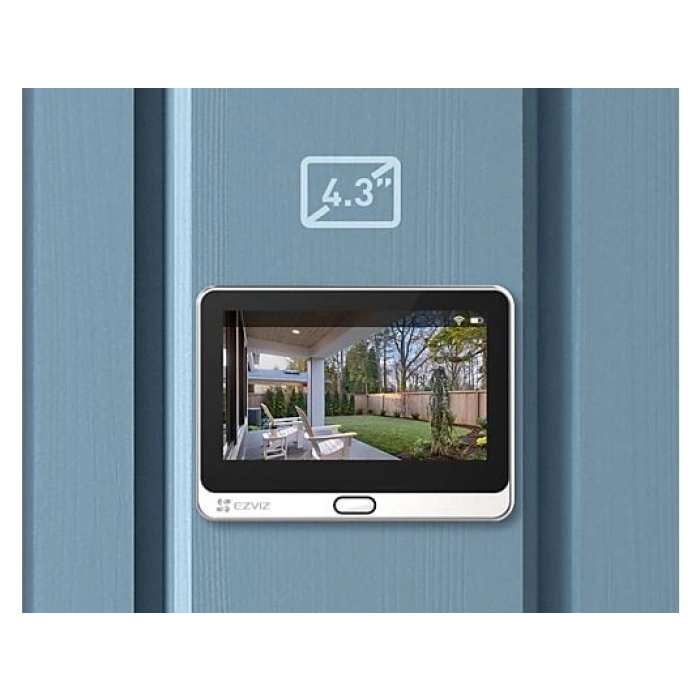 EZVIZ DP2C, 1080P FHD 2MP, Görüntülü Konuşma, Kapı Zili, Pır Sensörü, 4.3 Ekranlı, Wi-Fili Kapı Görüntüleyicisi