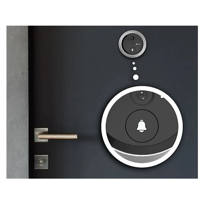 EZVIZ DP2C, 1080P FHD 2MP, Görüntülü Konuşma, Kapı Zili, Pır Sensörü, 4.3 Ekranlı, Wi-Fili Kapı Görüntüleyicisi