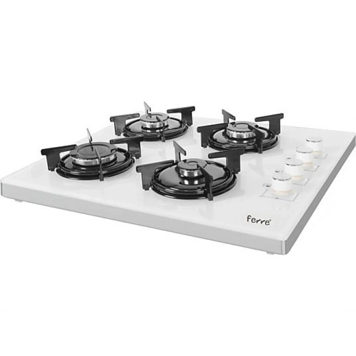 FERRE B2240 CE Doğalgazlı Cam Setüstü Ocak Beyaz