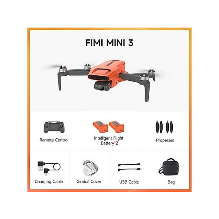 FIMI Mini 3 Drone Combo Paket (4K/60fps Video , 48MP )