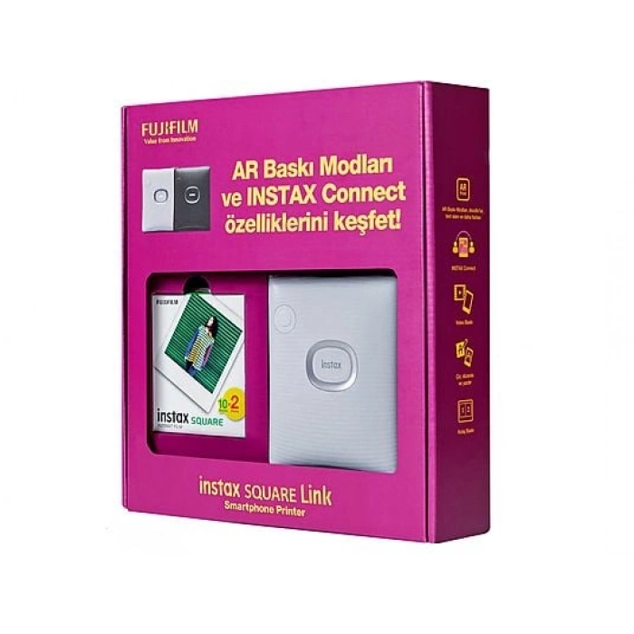 FUJIFILM Instax SQ Link Bundle Box Beyaz