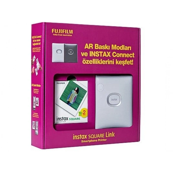 FUJIFILM Instax SQ Link Bundle Box Beyaz
