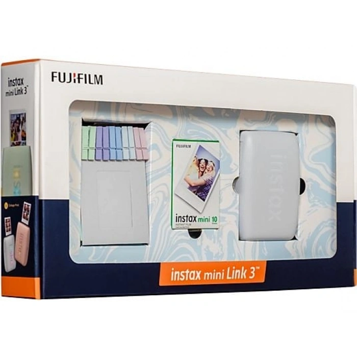 FUJIFILM Mini Link 3 C Bundle Box Anlık Fotoğraf Yazıcısı Beyaz