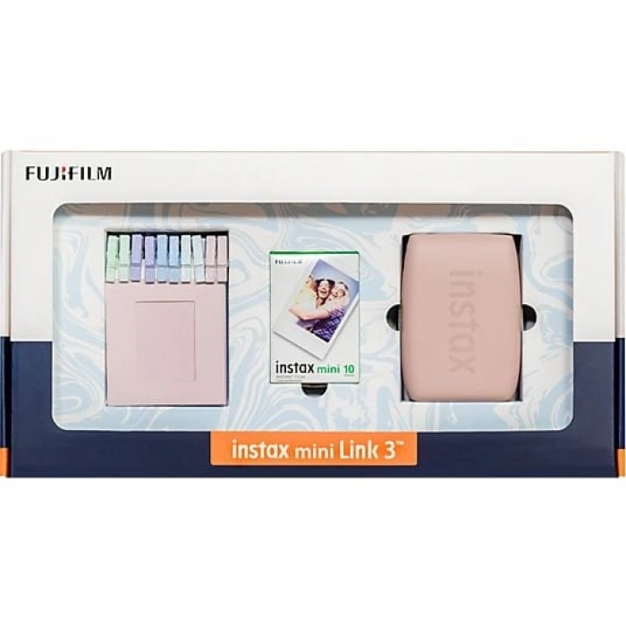 FUJIFILM Mini Link 3 R Bundle Box Anlık Fotoğraf Yazıcısı Pembe