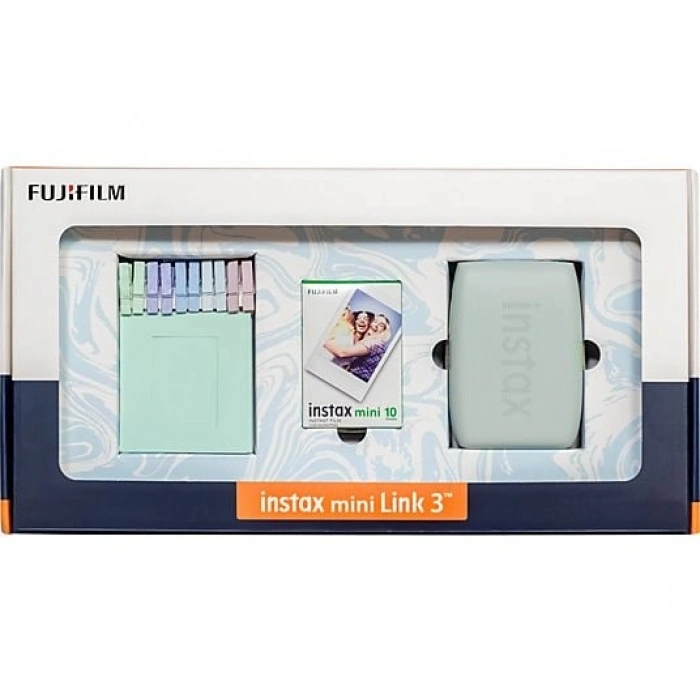 FUJIFILM Mini Link 3 S Bundle Box Anlık Fotoğraf Yazıcısı Yeşil