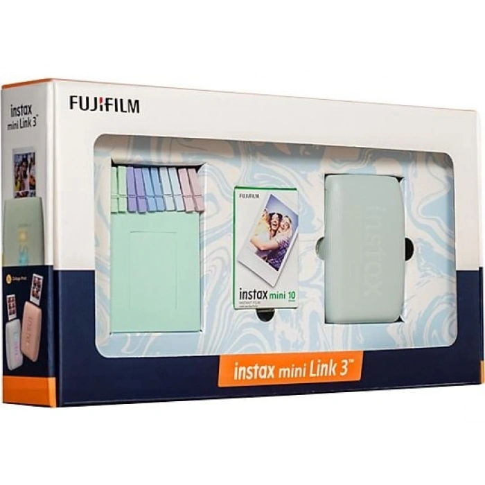 FUJIFILM Mini Link 3 S Bundle Box Anlık Fotoğraf Yazıcısı Yeşil