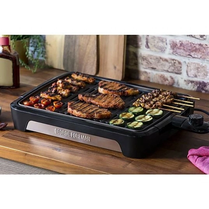 GEORGE FOREMAN 25850-56 Büyük Boy Dumansız BBQ Izgara Siyah
