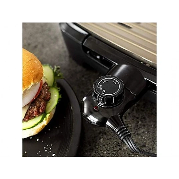 GEORGE FOREMAN 25850-56 Büyük Boy Dumansız BBQ Izgara Siyah
