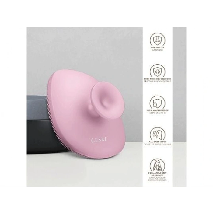 GESKE Yumuşak Silikonlu Vücut Temizleme Fırçası Pembe