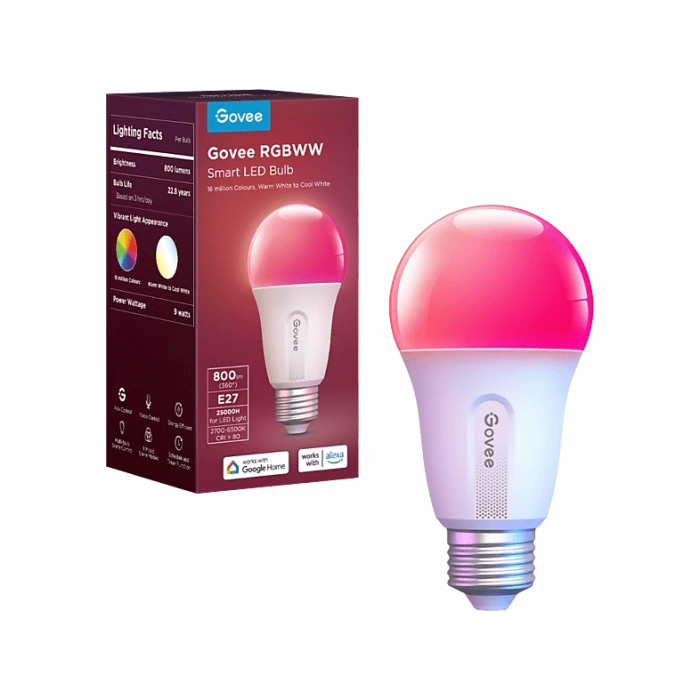 GOVEE Akıllı Ampul Wifi + BT (800 Lm)