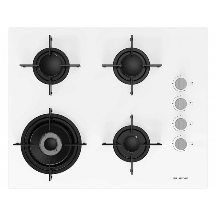 GRUNDIG GIGL 622410 W Woklu Ankastre Cam Ocak Beyaz