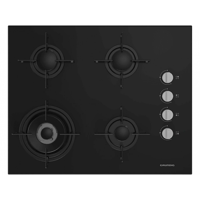 GRUNDIG GIGL 622410 Woklu Ankastre Cam Ocak Siyah