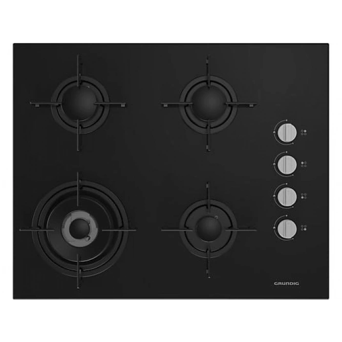 GRUNDIG GIGL 622410 Woklu Ankastre Cam Ocak Siyah