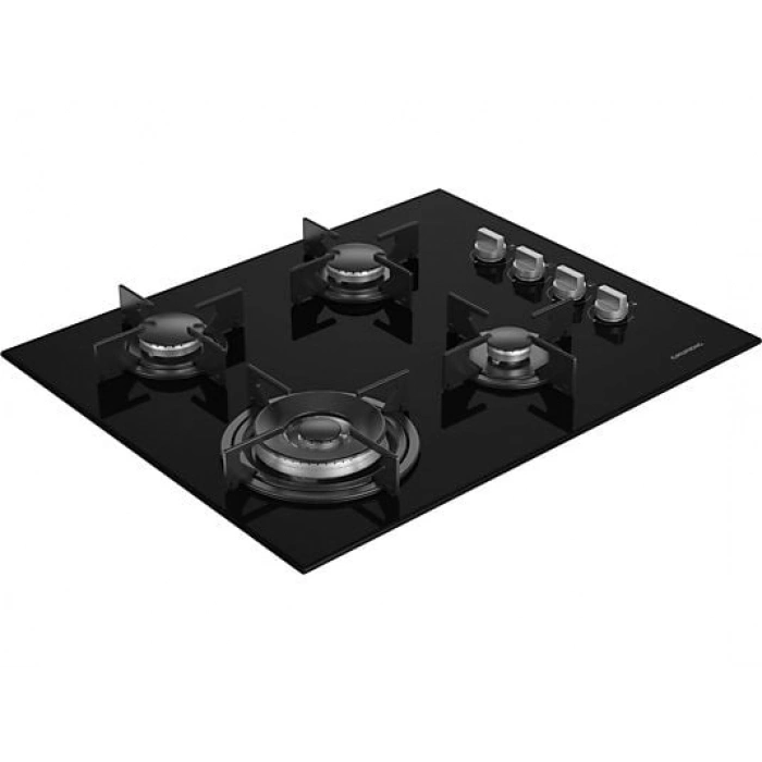 GRUNDIG GIGL 622410 Woklu Ankastre Cam Ocak Siyah