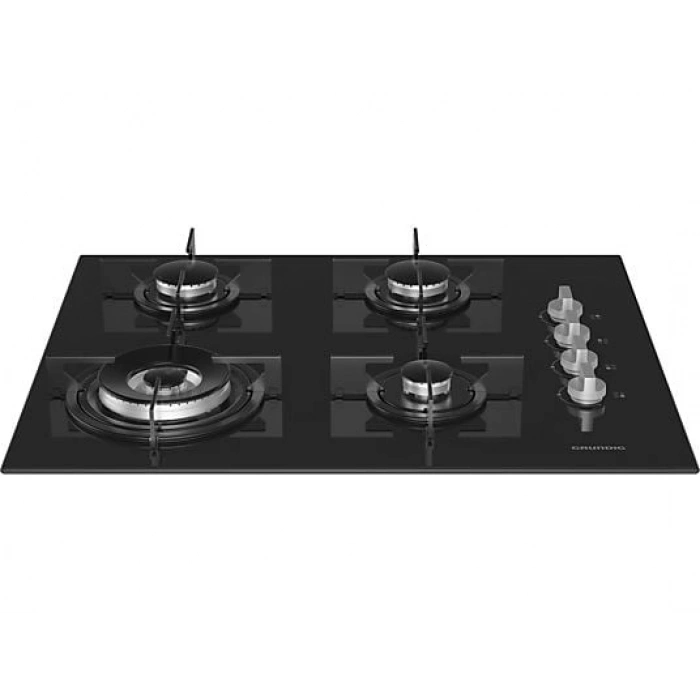 GRUNDIG GIGL 622410 Woklu Ankastre Cam Ocak Siyah
