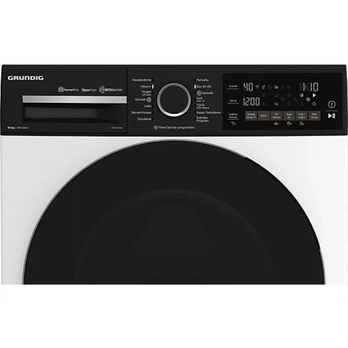 GRUNDIG GPWM 104855 A Enerji Sınıfı 10kg 1400 Devir Çamaşır Makinesi Beyaz