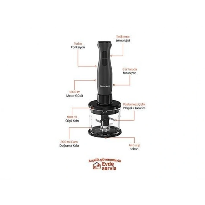 GRUNDIG HBS 4421 G Blender Seti
