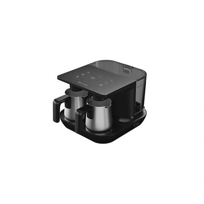 GRUNDIG TCM 7061 D 1100W İkili Çelik Türk Kahve Makinesi Siyah