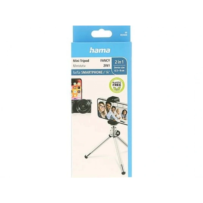 HAMA HM.4666 Fancy 2in1 16 Cm Telefon ve Kamera Uyumlu Mini Tripod Siyah