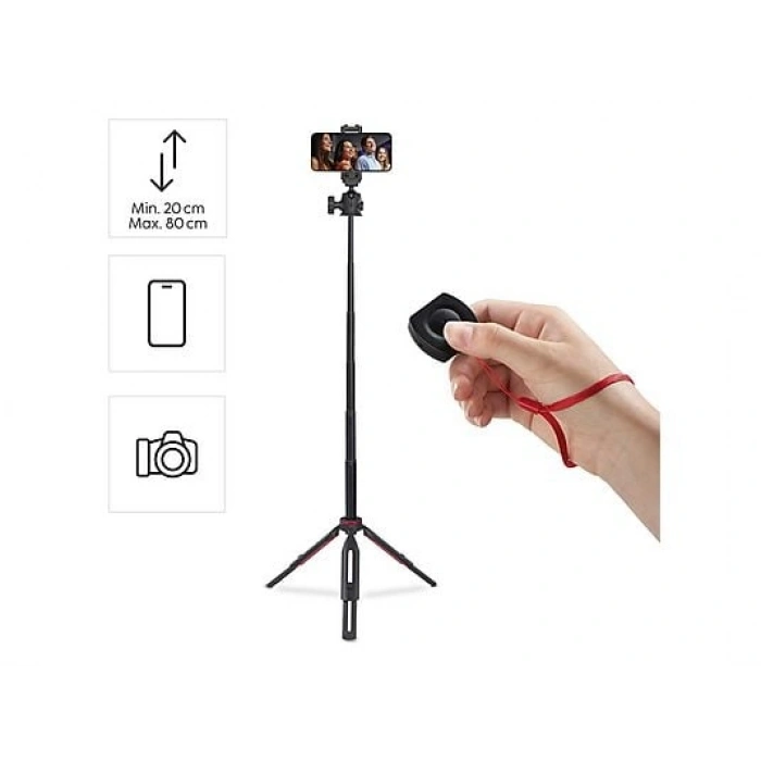 HAMA HM.4679 Solid 80 Cep Telefonu Tripod Siyah