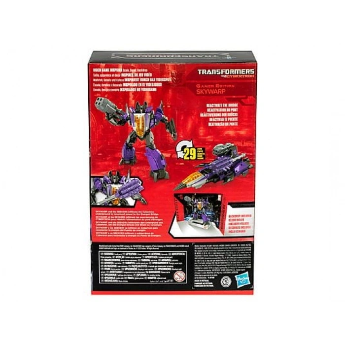 HASBRO Transformers Studio Series Gamer Edition 11 Voyager Class Skywarp Aksiyon Figürü
