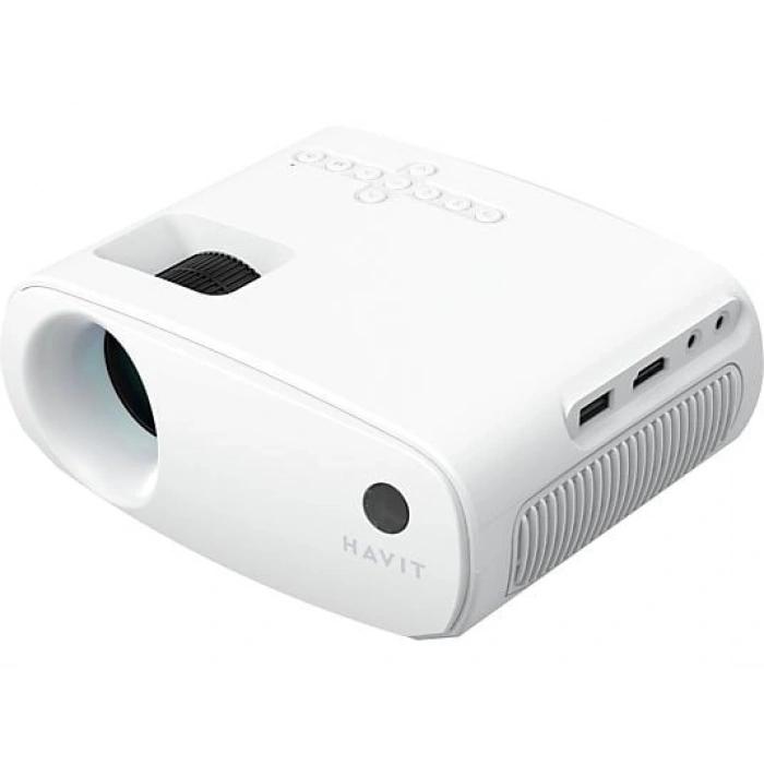 HAVIT Pj207 Pro Smart 1080P Destekli Android TV Projeksiyon Cihazı Beyaz