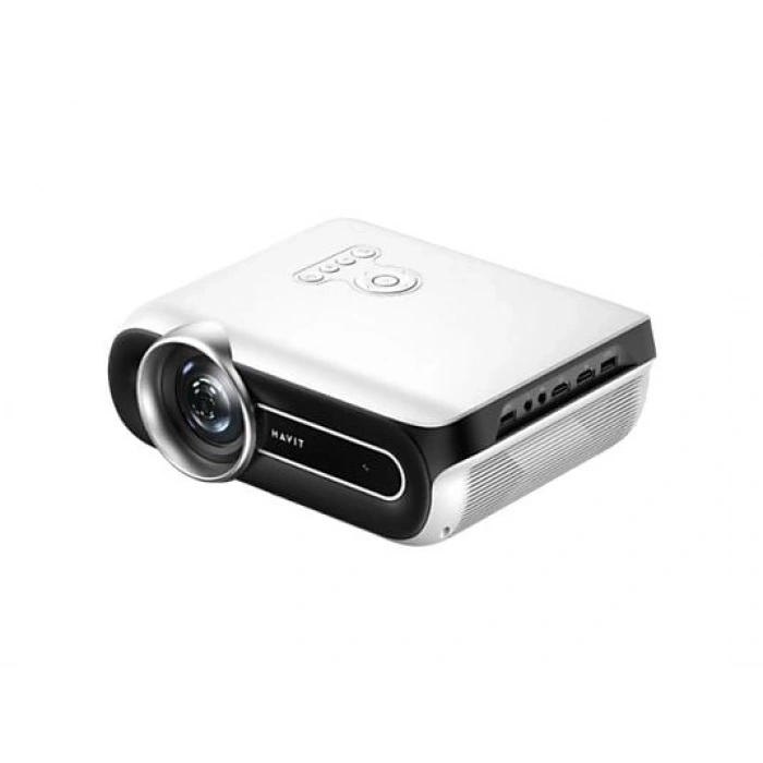 HAVIT PJ209A Pro Smart 1080P 4K Destekli Android TV Projeksiyon Cihazı Beyaz