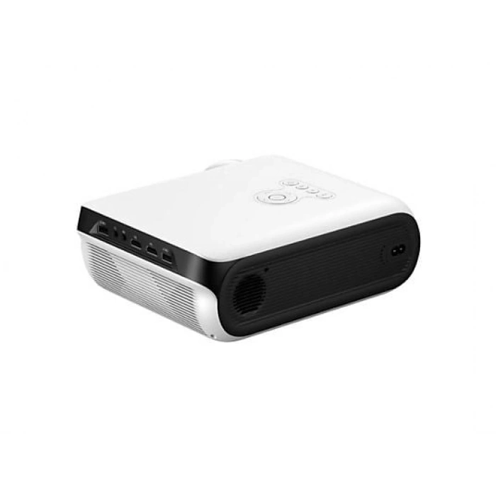 HAVIT PJ209A Pro Smart 1080P 4K Destekli Android TV Projeksiyon Cihazı Beyaz