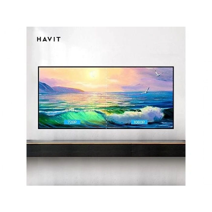 HAVIT PJ211 Pro Smart 5000 Lümen Android 4K Projeksiyon Cihazı Siyah