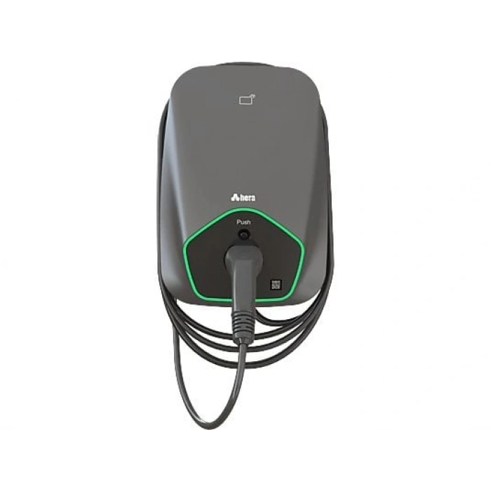 HERA Chargepack Personal 22 KW Kablolu (5m Type2) Elektrikli Araç Şarj Ünitesi Gri